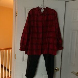 coldwater creek silk jacket and slacks